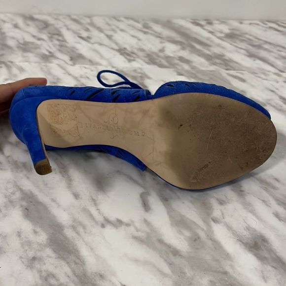 Ivanka Trump Blue Laser-cut Heels - Picture 7 of 13